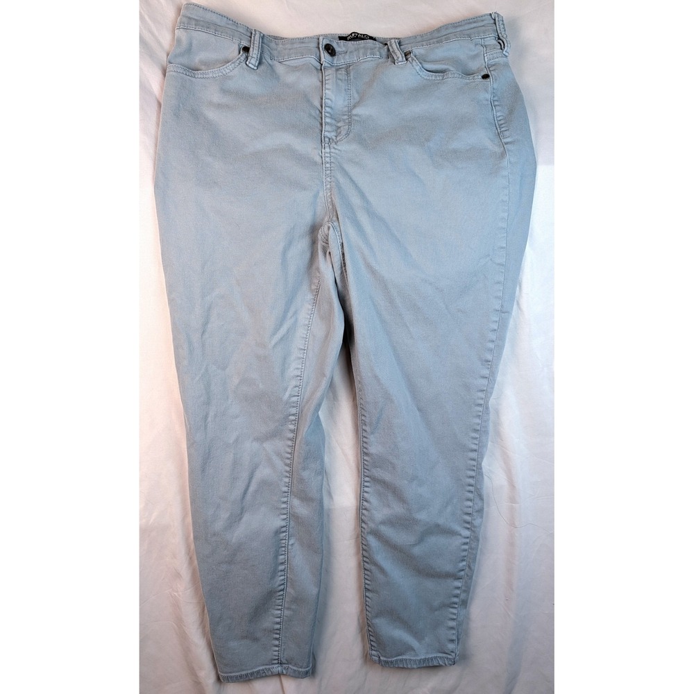 Buffalo David Bitton Havana High Rise Ankle Skinny Jeans Light Blue 12/32